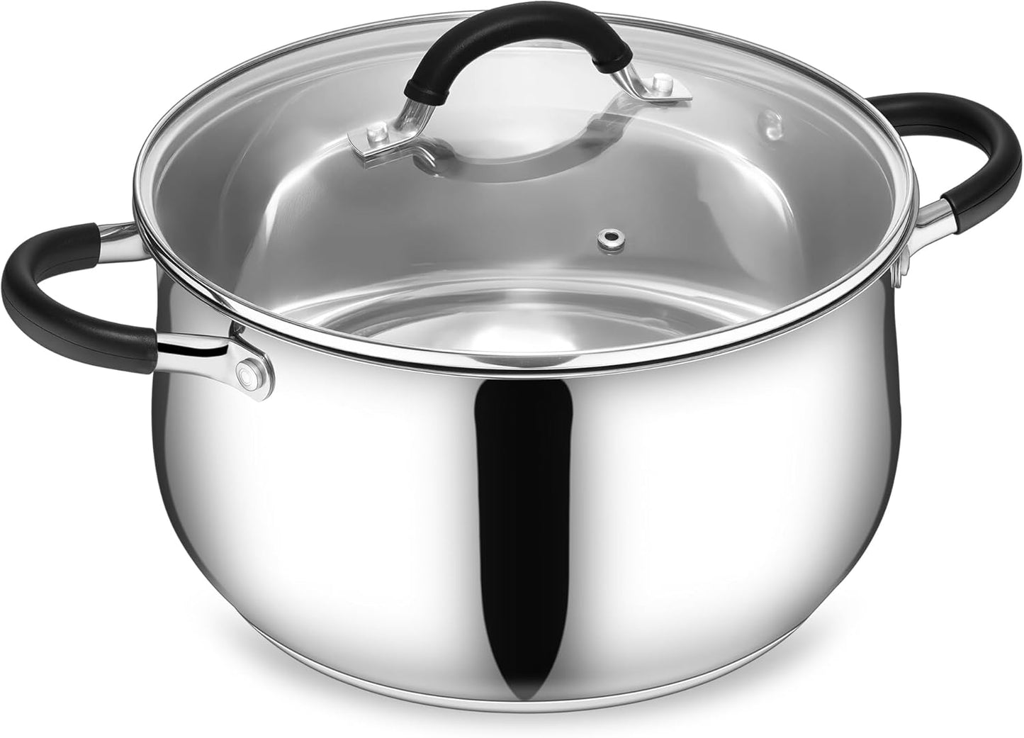 E-far Stainless Steel Stock Pot for Boiling Pasta and Soup