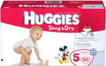 Huggies Snug & Dry Diapers Size 5 Giant Pack - Reliable Leak Lock