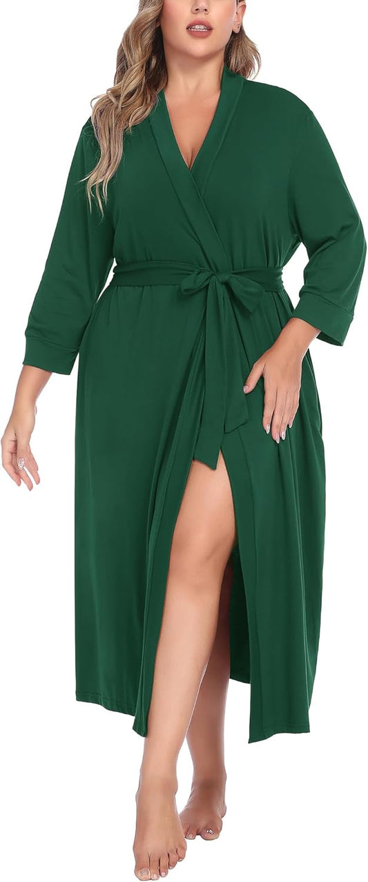IN'VOLAND Womens Plus Size Kimono Robes for Ultimate Comfort