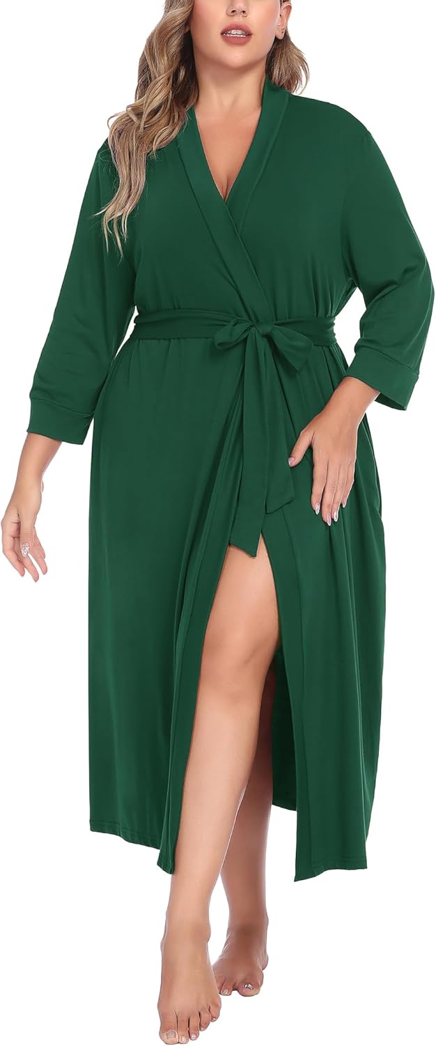 IN'VOLAND Womens Plus Size Kimono Robe for Ultimate Comfort