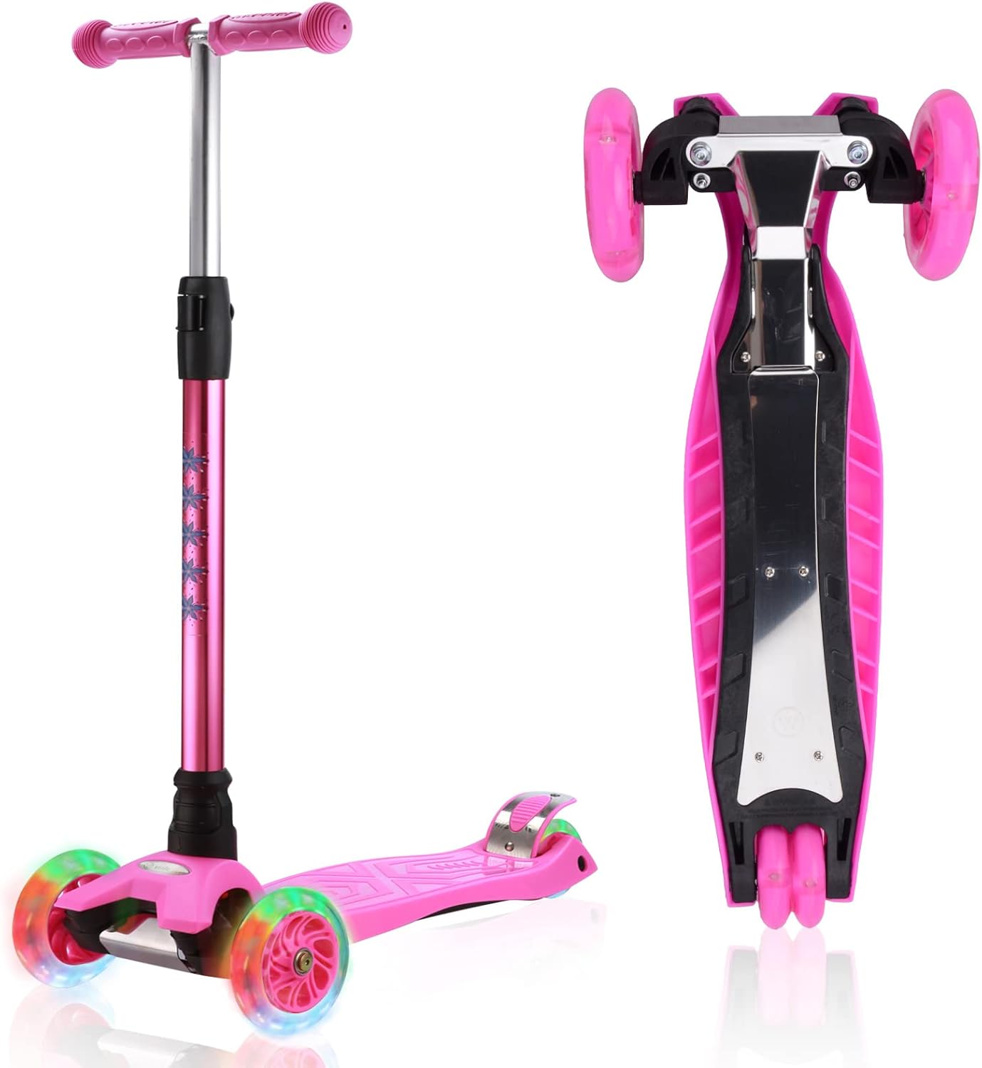 3 Wheel Scooter for Kids Ages 6-12 with Light Up Wheels