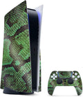 MightySkins Glossy Glitter Gaming Skin for PS5 - Green Serpent