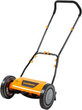 LawnMaster LMRM1401 Push Reel Lawn Mower 14-Inch 5-Blade - Clean
