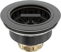 KONE 3-1/2 in Bronze Kitchen Sink Drain Assembly Kit - Durable Stopper