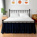 Shreem Linen Ruffled Bed Skirt Cal-King, 18-Inch Drop - Elegant Dust