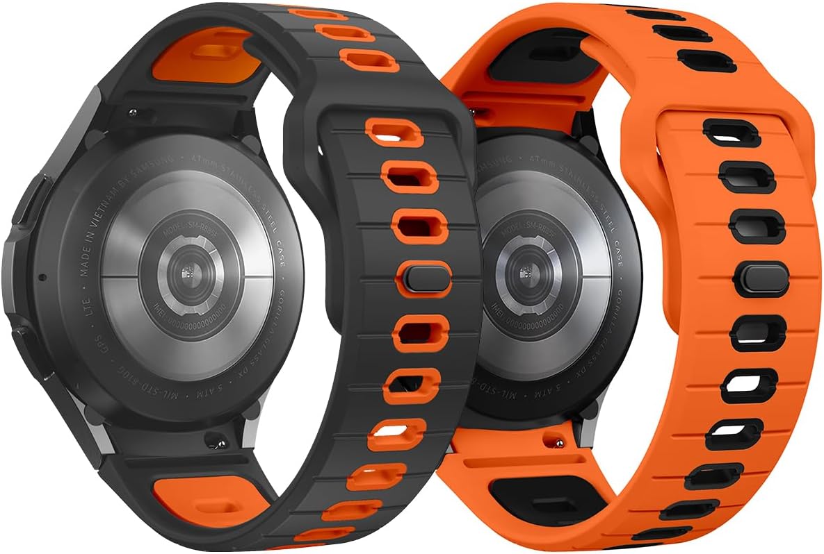 BlackPro 20mm Silicone Sport Strap - Rugged Design for Samsung Galaxy Watch