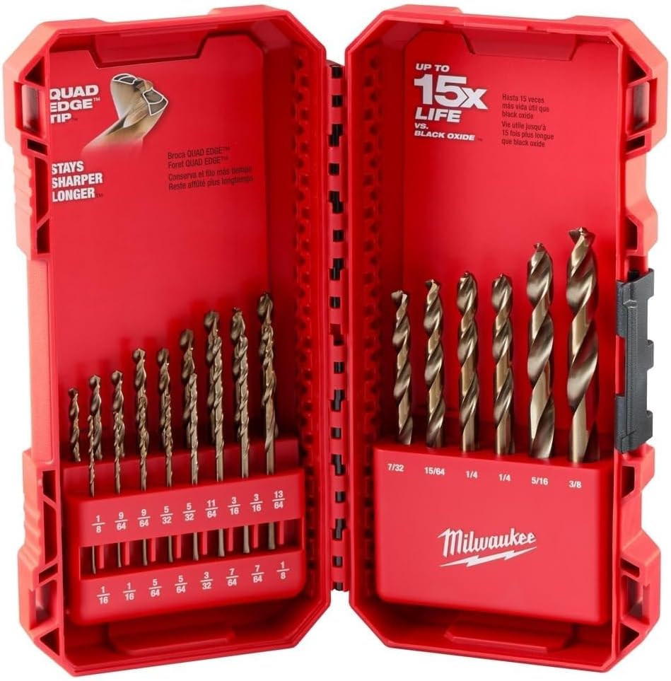 Milwaukee Electric 23 PC RED Helix Cobalt Drill Bit Set Review