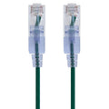 Cat6A 14ft SlimRun Patch Cable 10-Pack - High-Density Green