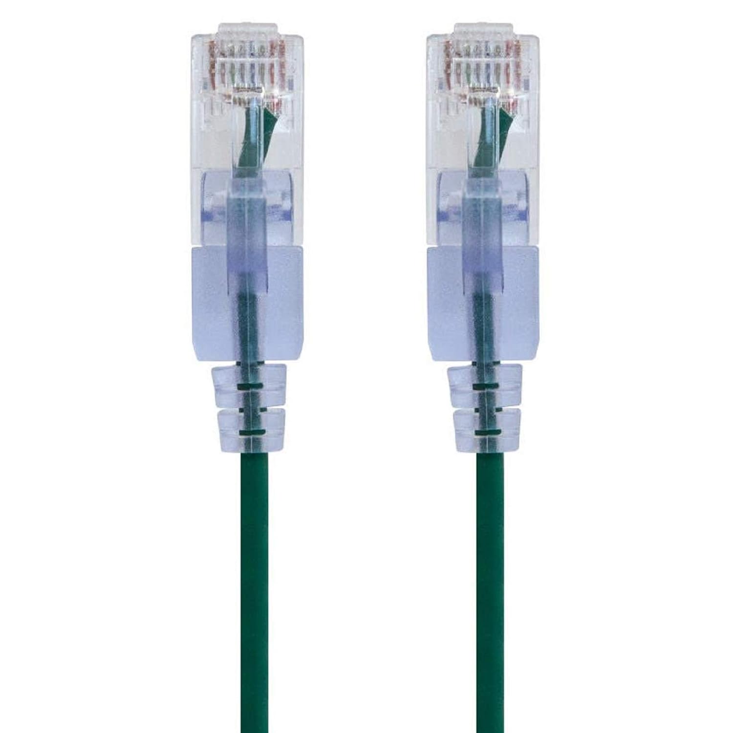 Monoprice Cat6A 14ft Green Patch Cable for High-Density Use