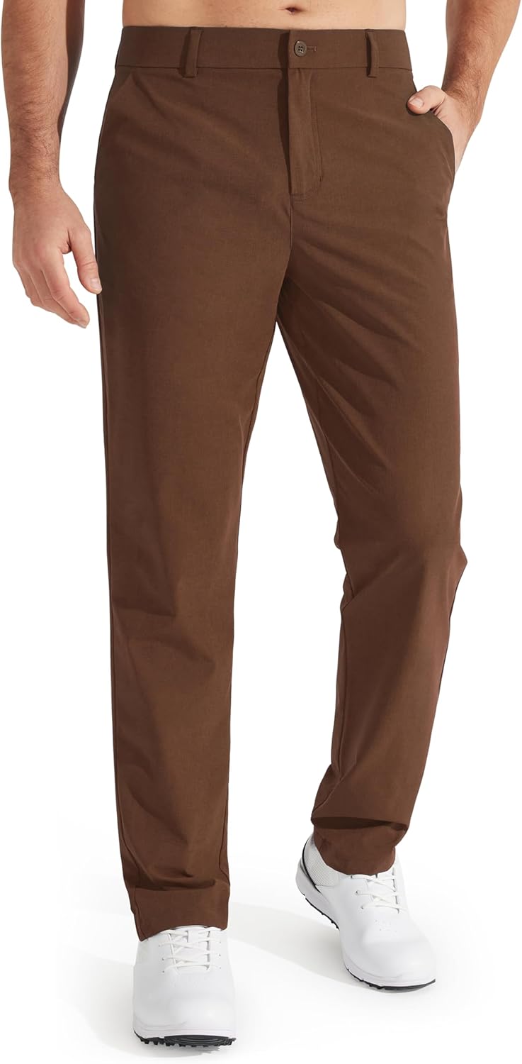 Libin Mens Golf Pants Lightweight Quick Dry Casual Trousers