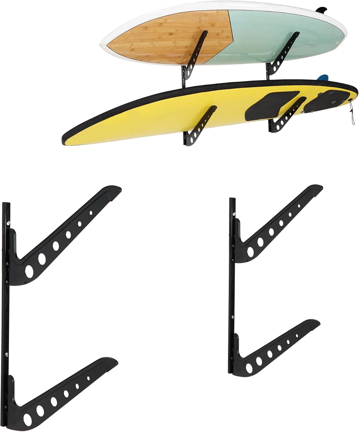 Multi Board Surf Rack Wall Mount for Surfboard Storage Solution