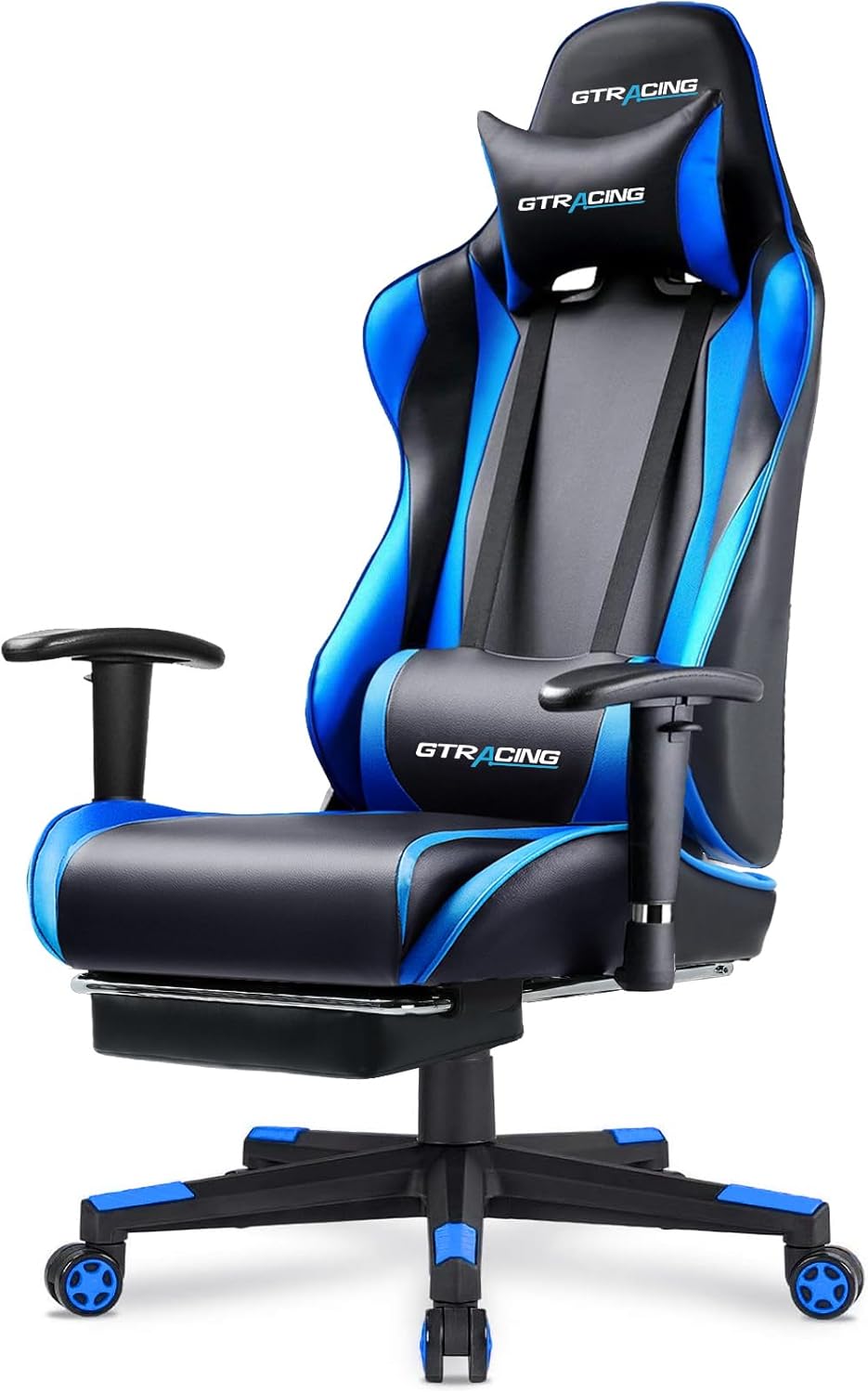 GTRACING Gaming Chair: Ultimate Comfort & Support (Blue)