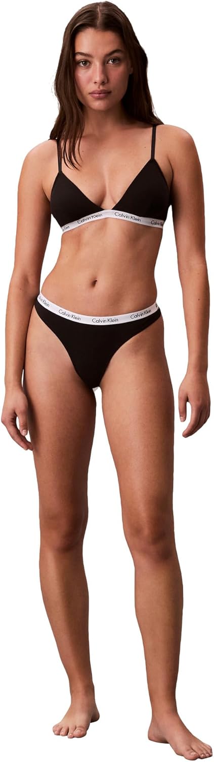Calvin Klein Women's Carousel Logo Cotton Stretch Thong Panties