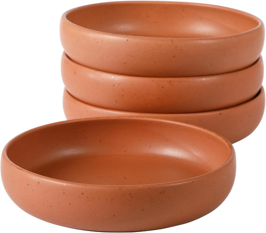 Corsica Clay Dinner Bowl Set - 4 Piece Terracotta Collection