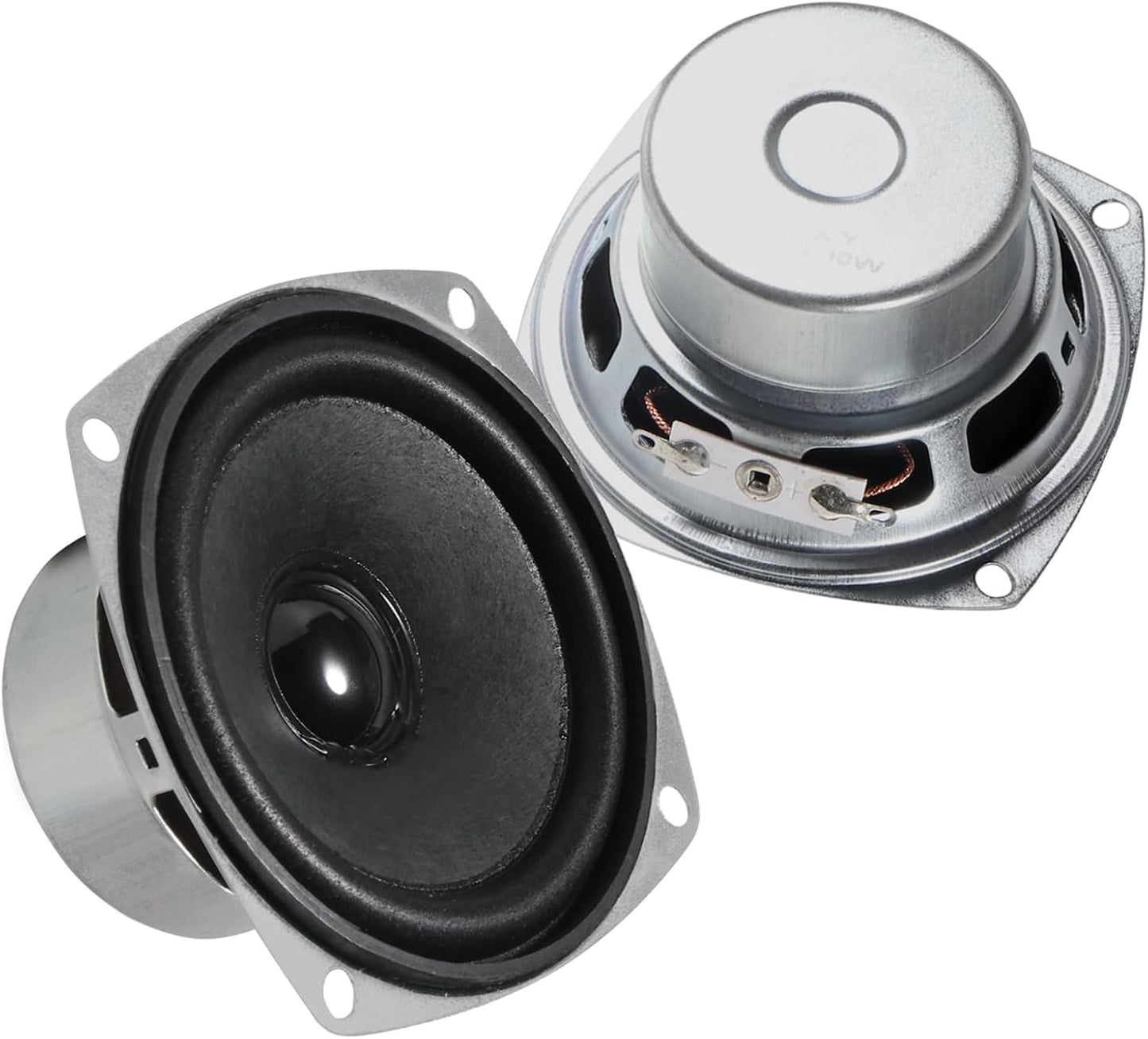 DWEII 2PACK Full Range 8 Ohm Stereo Speaker Set for DIY Boom Box & Satellites