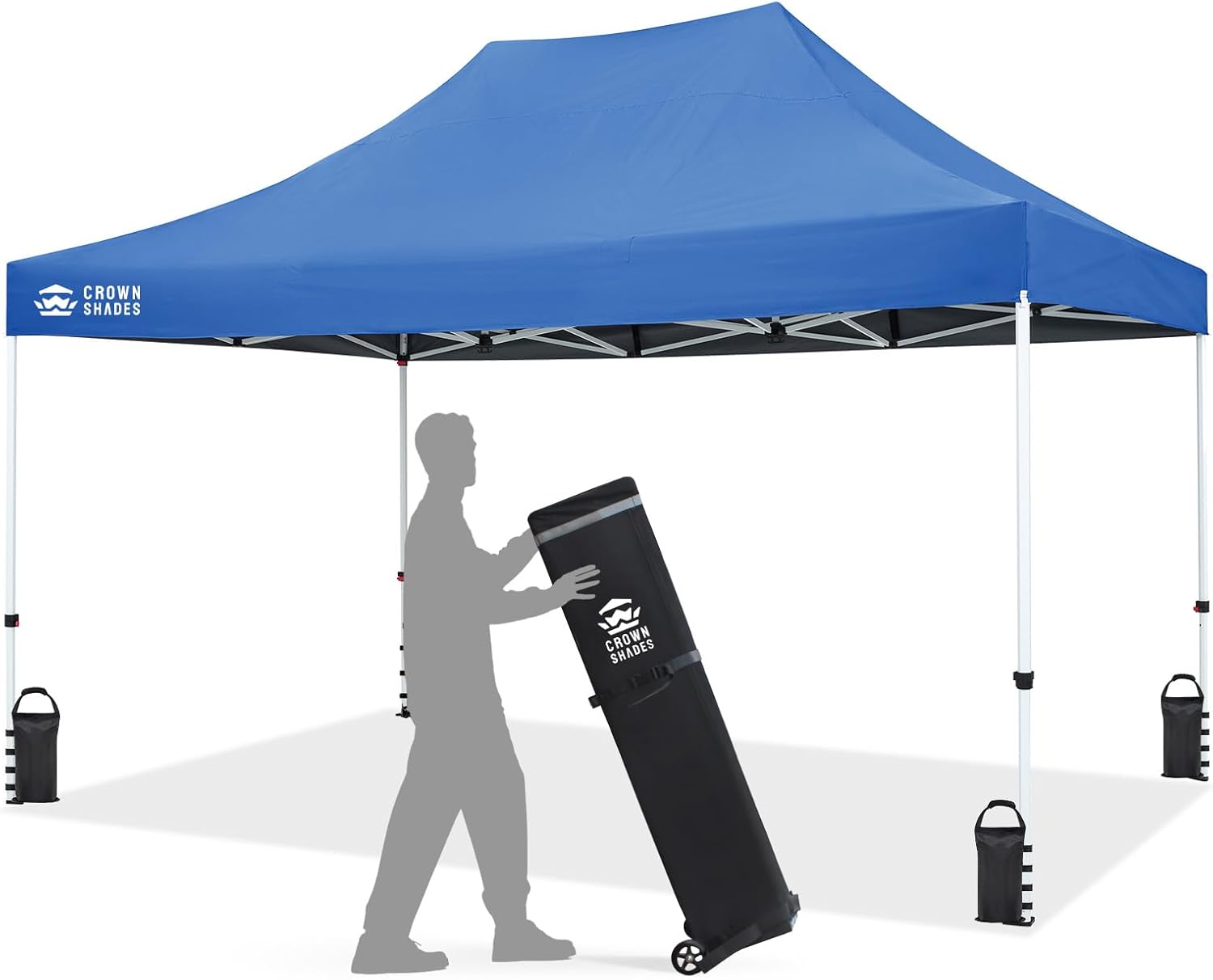 CROWN SHADES 10x15 Pop Up Canopy Tent for Outdoor Events