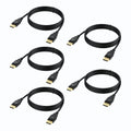 VESA Certified 8K DisplayPort Cable 5-Pack - High Bandwidth 6 ft DP1.4