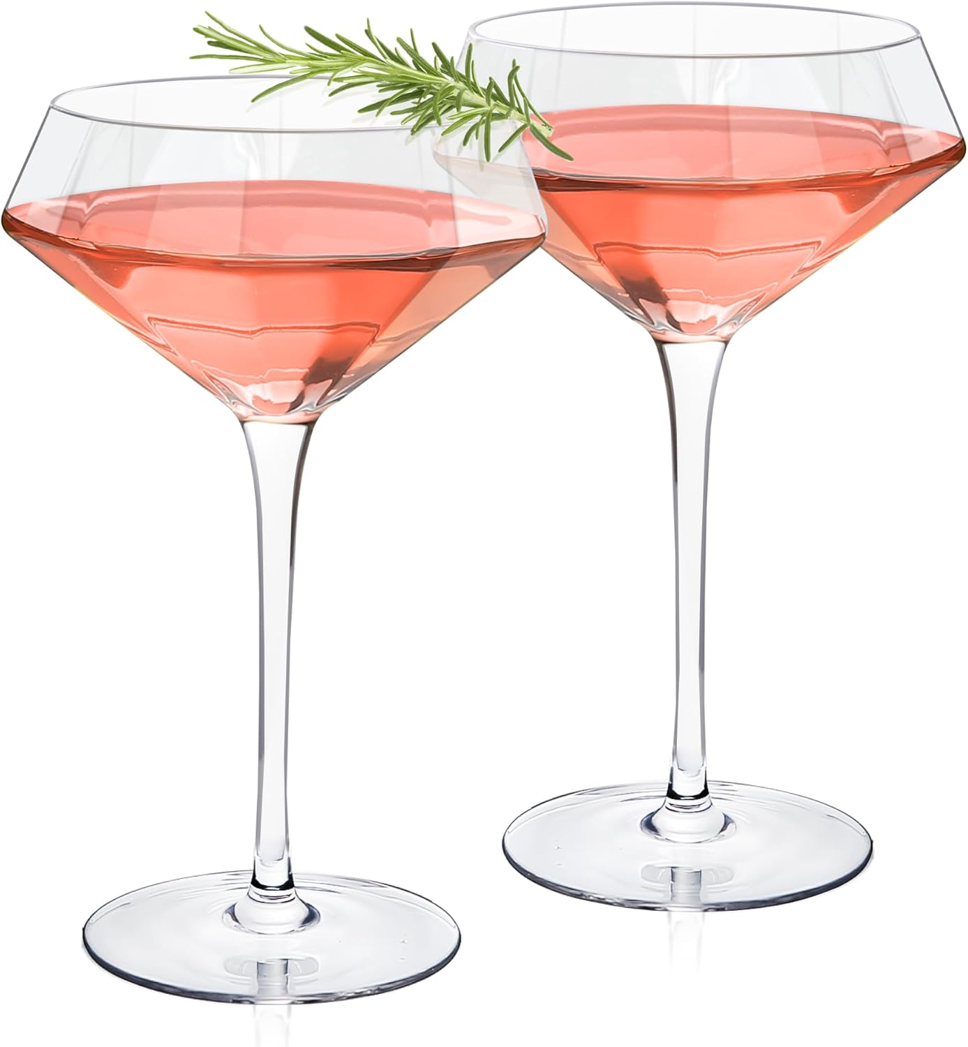 Luxury Crystal Martini Glasses - 11 Oz Set (2)