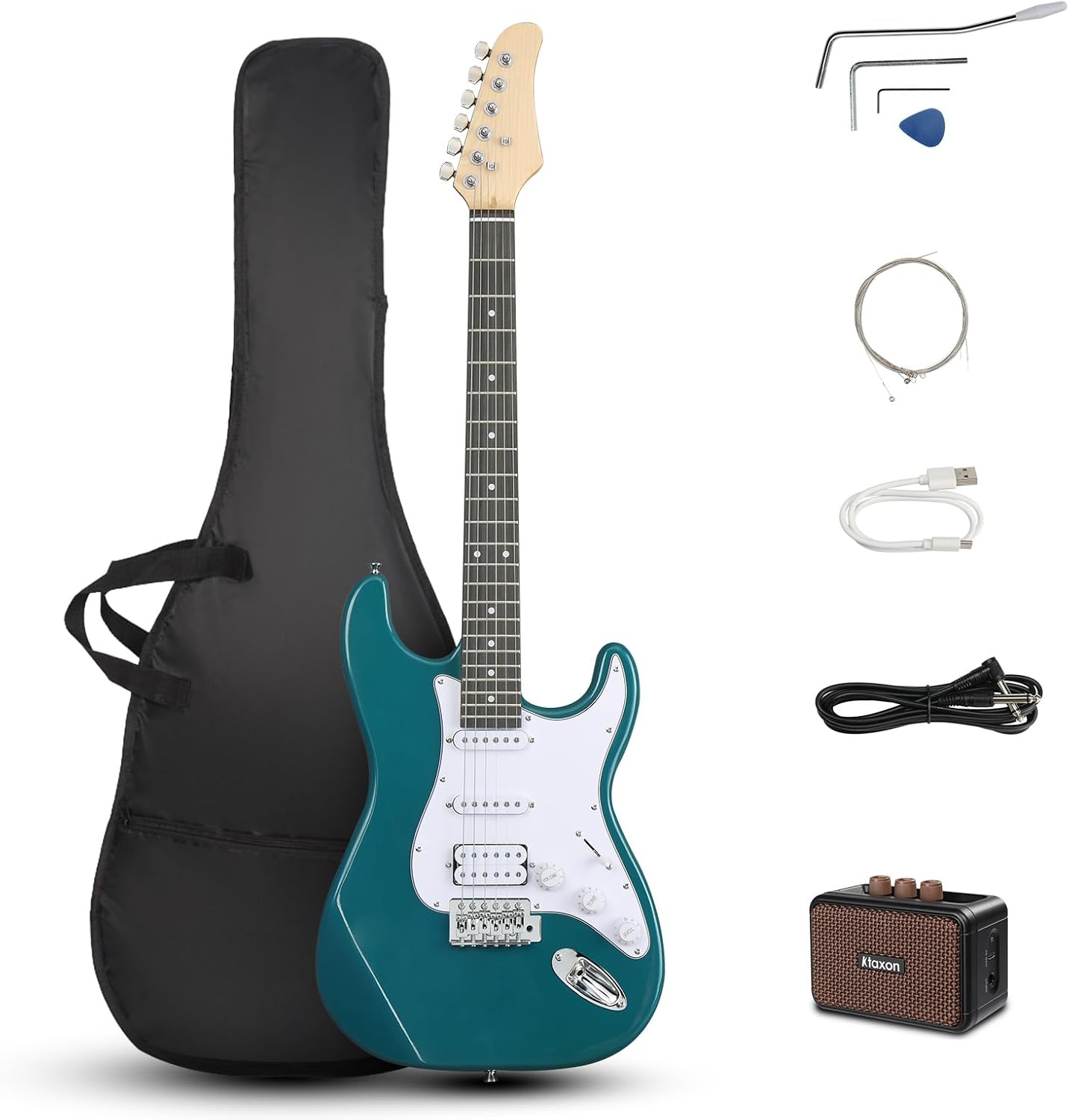 Ktaxon 39 Inch Electric Guitar Kit for Beginners with Accessories