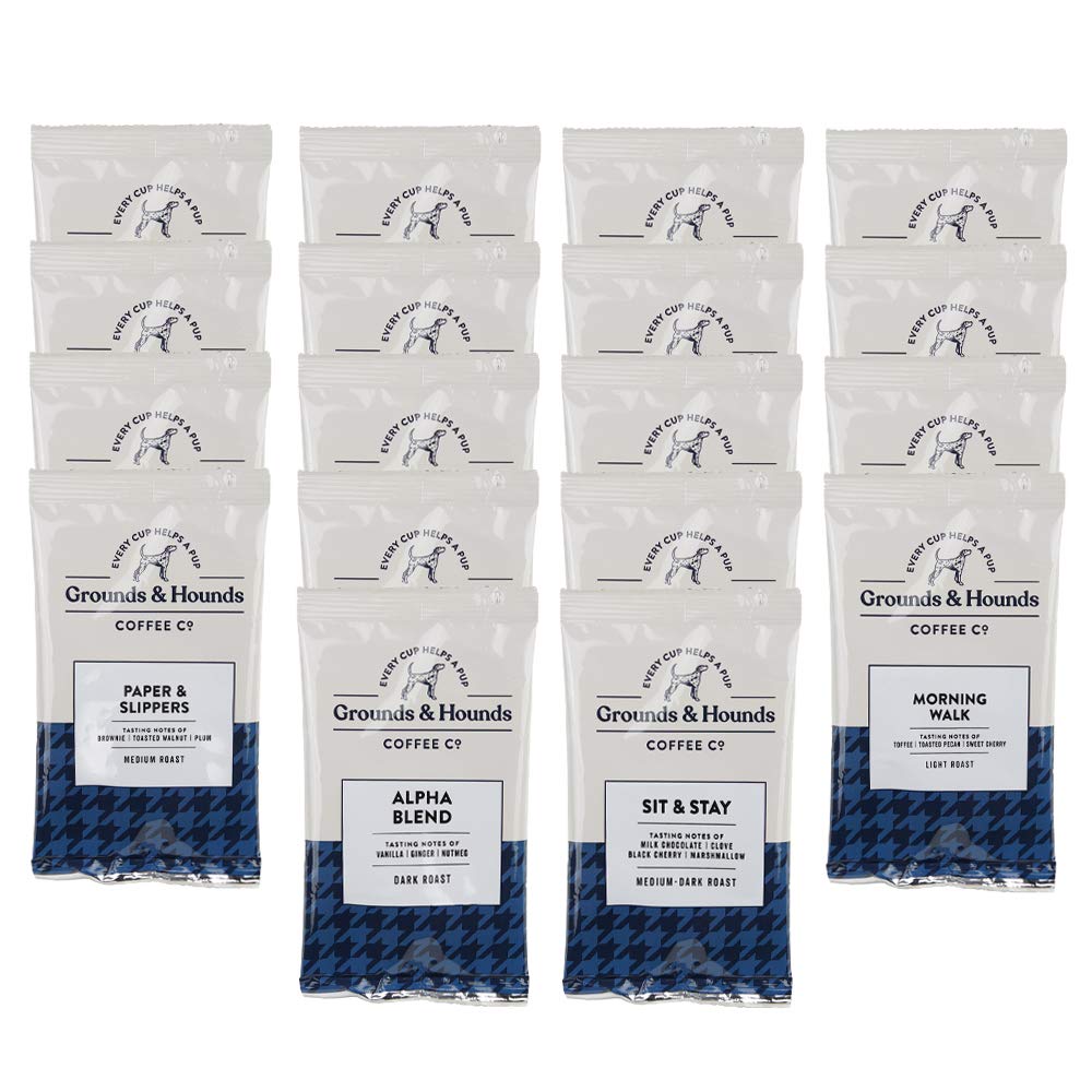 Organic Coffee Sampler Pack - 18 Blends, GROUNDS AND HOUNDS CO.