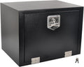 24 Inch Black Steel Underbody Truck Toolbox - Weatherproof Storage