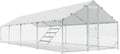 Large Chicken Coop Metal Run for Yard - Walk-In Pen for 30-40 Chickens