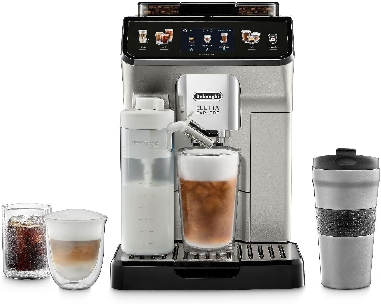 De'Longhi Eletta Espresso Machine: 50+ One Touch Recipes!