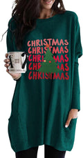 Dokotoo Womens Winter Dresses Long Sleeve Casual Tunic Tops