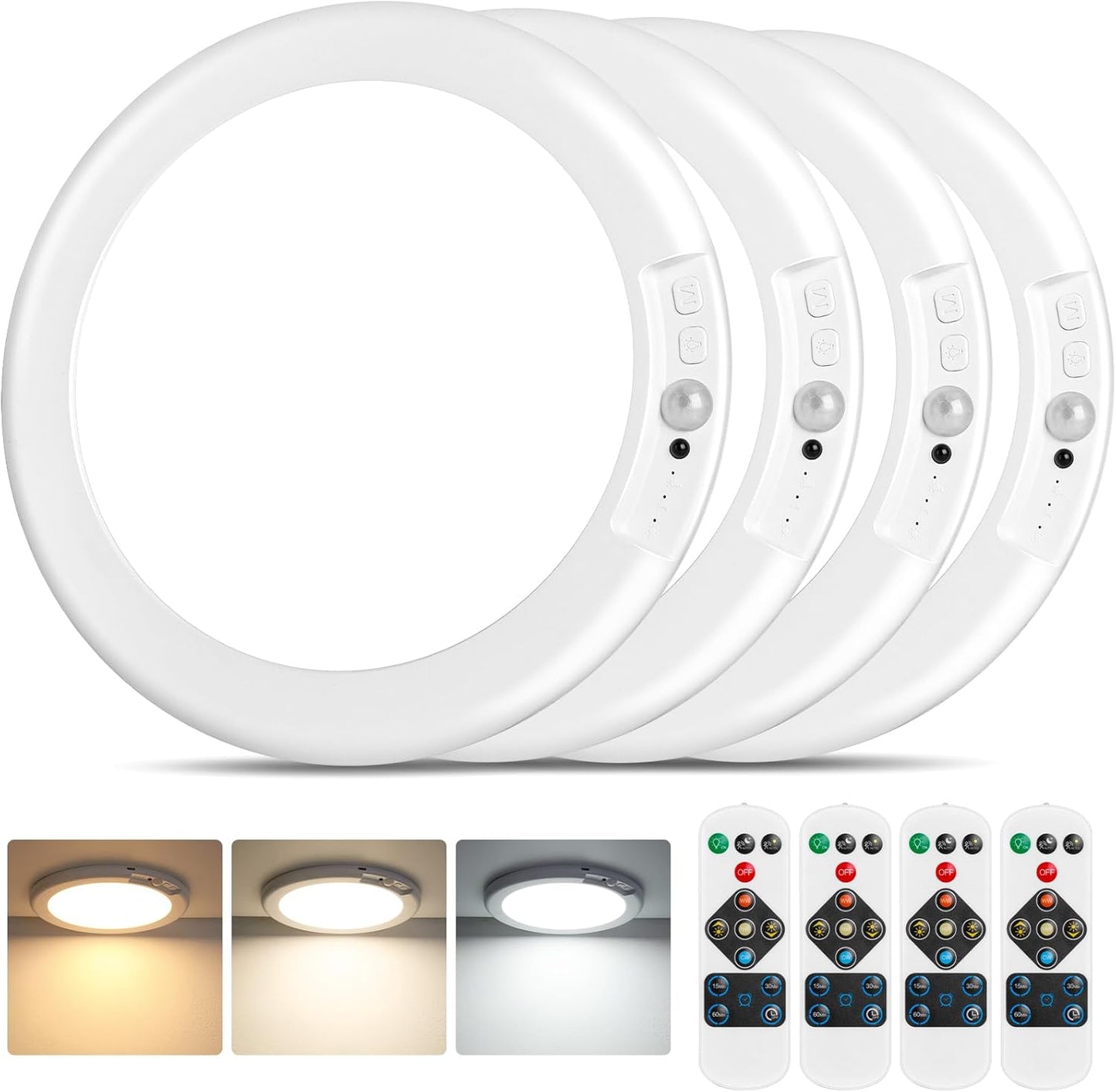 Rechargeable Motion Sensor Ceiling Lights for Home Use