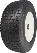 Flat Free 16x6.50-8 Tire with 1 in Axle - Flat-Free Lawn Mower Front