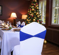 Spandex Chair Sashes 200 Pack Royal Blue - Stretch Bands for Events