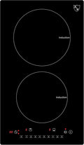 K&H 2 Burner 12 Inch Built-in Induction Electric Stove Top