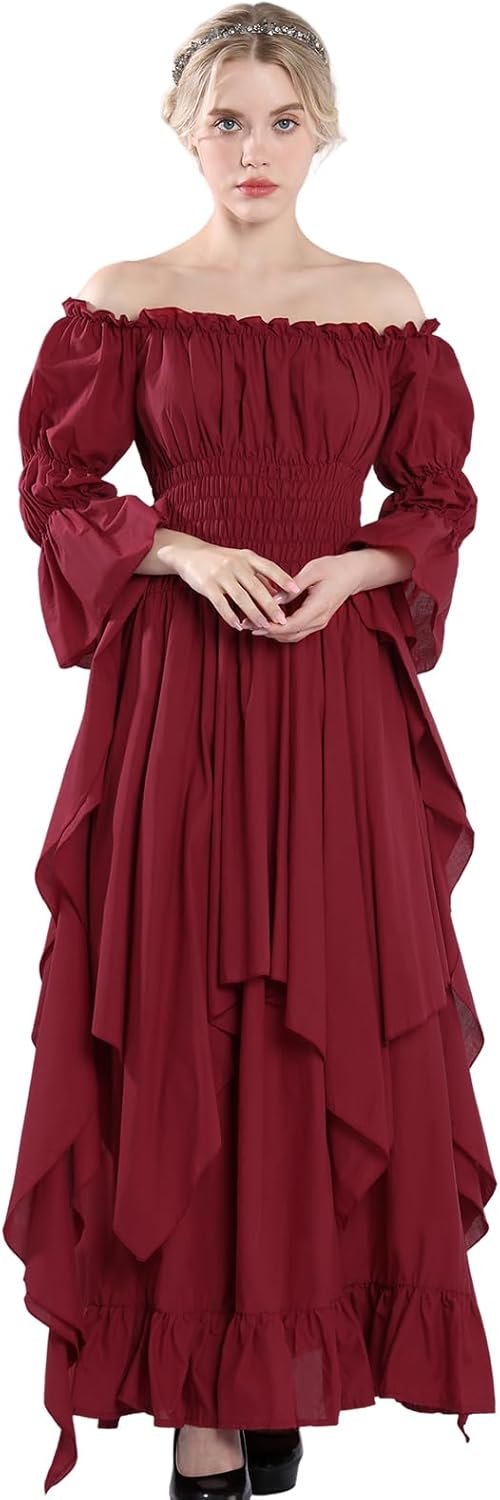 Victorian Dress Renaissance Costume for Women Gothic Witch Style
