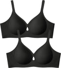 Wireless Bras for Women Seamless Jelly Push Up Bralettes - Full