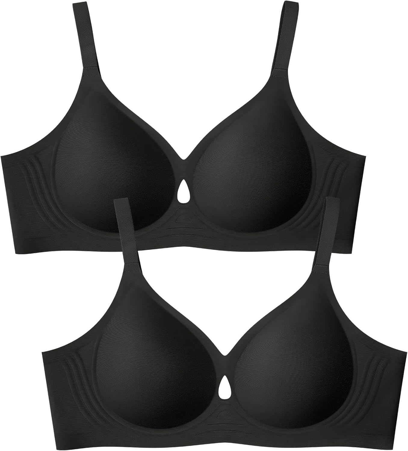 Wireless Bras for Women No Underwire Seamless Push Up Bralettes