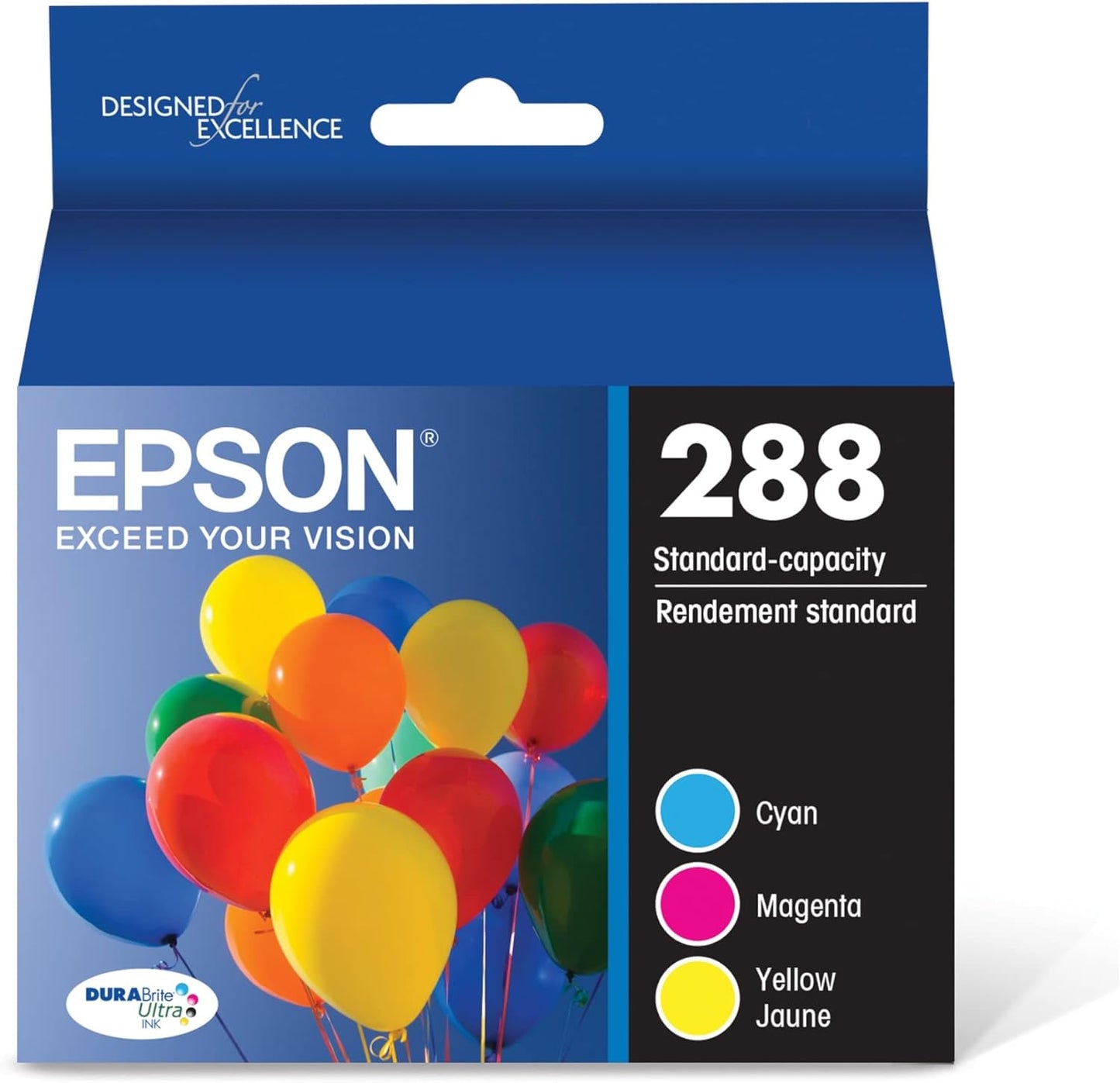 Vibrant Colors: Epson 288 DURABrite Ultra Ink Combo Pack