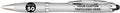Custom Plastic Stylus Pens Set of 50 - Personalized Bulk Black Ink