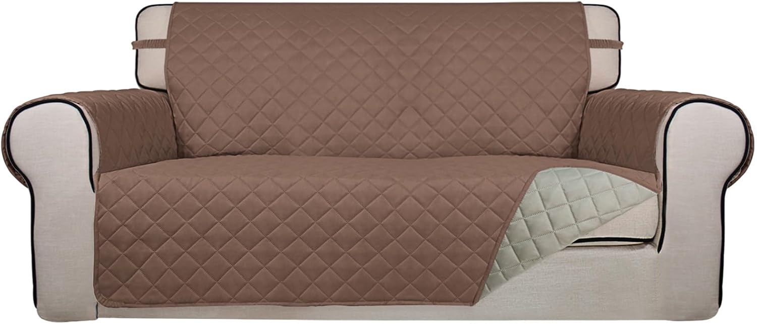 PureFit Reversible Quilted Sofa Cover for Pets and Kids