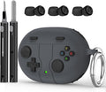 Protect Your Beats Studio Buds in Style - Dark Grey Silicone Case with Keychain