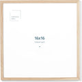 Opposite Wall 16x16 in Natural Solid Oak Wood Picture Frame