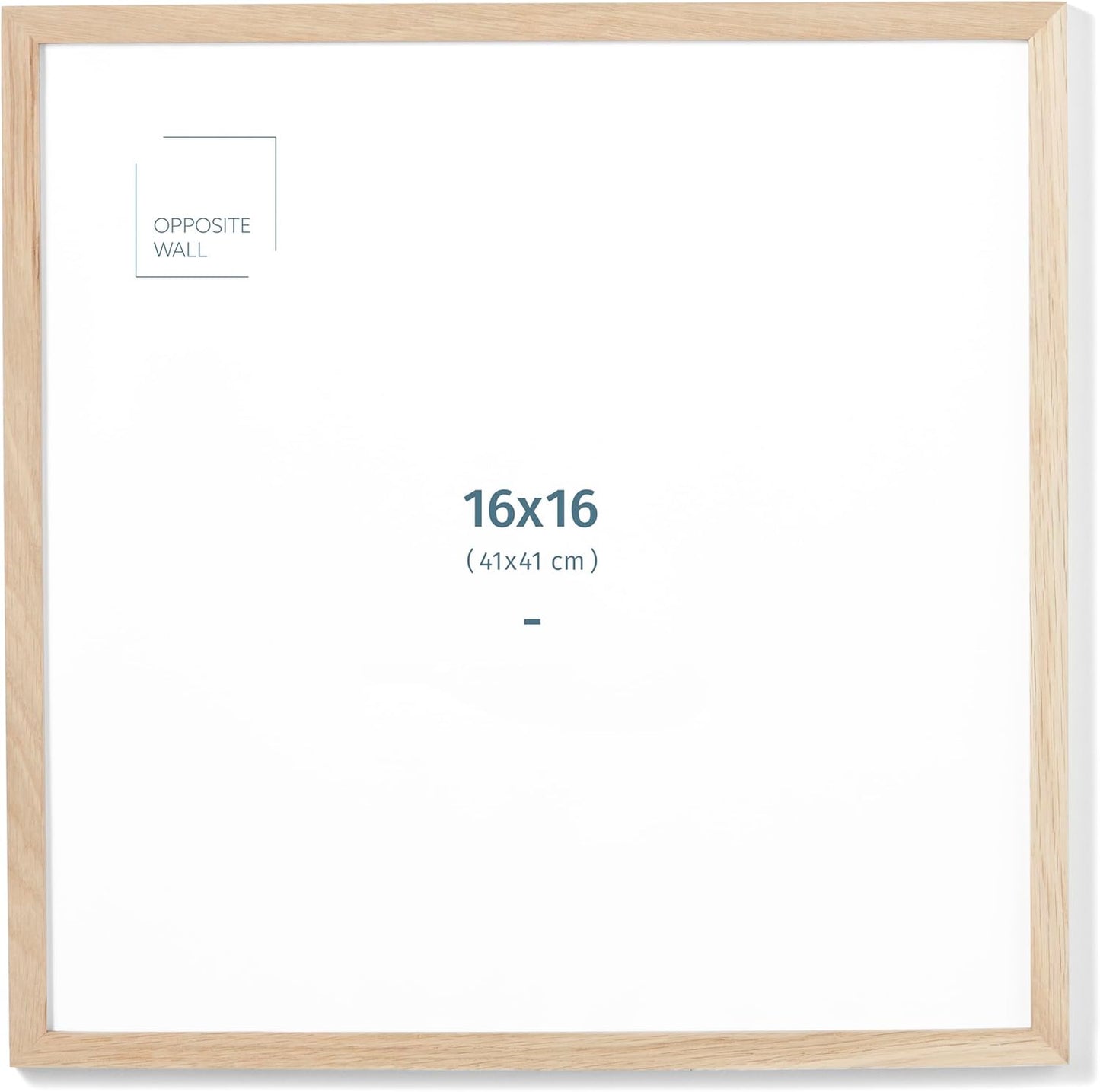 Natural Solid Oak Wood Picture Frame - 16x16 in Versatile Design