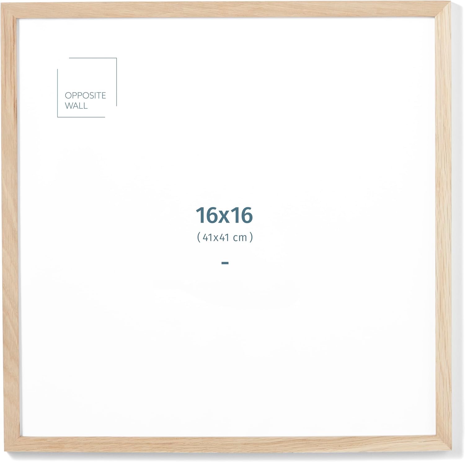 Natural Solid Oak Wood Picture Frame - 16x16 in Versatile Design