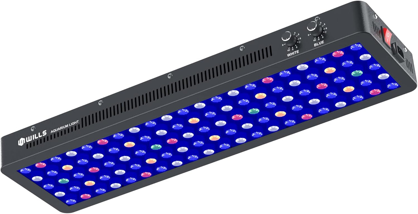 WILLS Full Spectrum Aquarium Light for Coral Reef Tanks