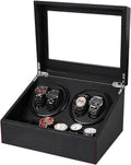 J&T Carbon Fiber Watch Winder - Quiet Motor