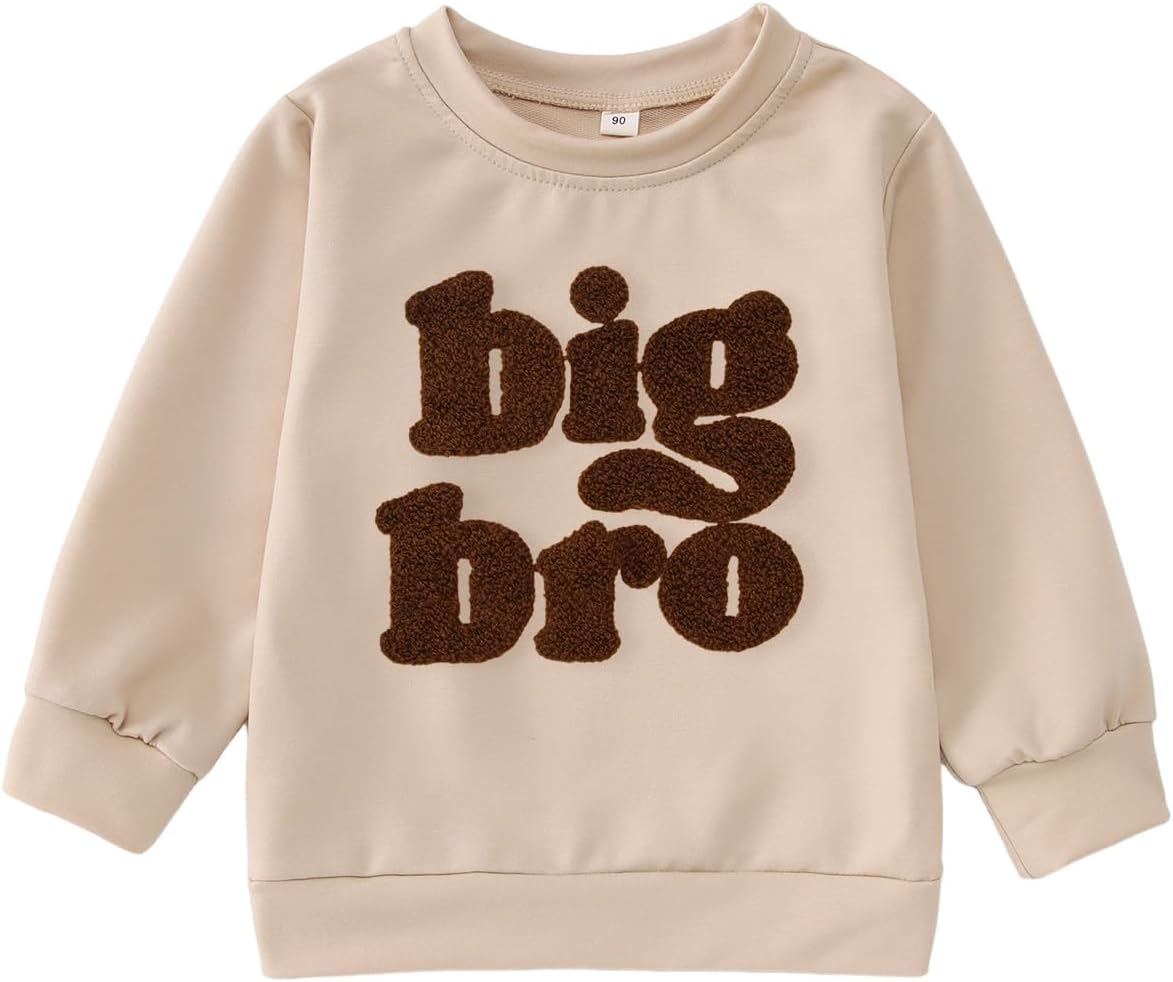 Big Bro Chenille Patch Sweatshirt for Toddler Boys by SOFEON