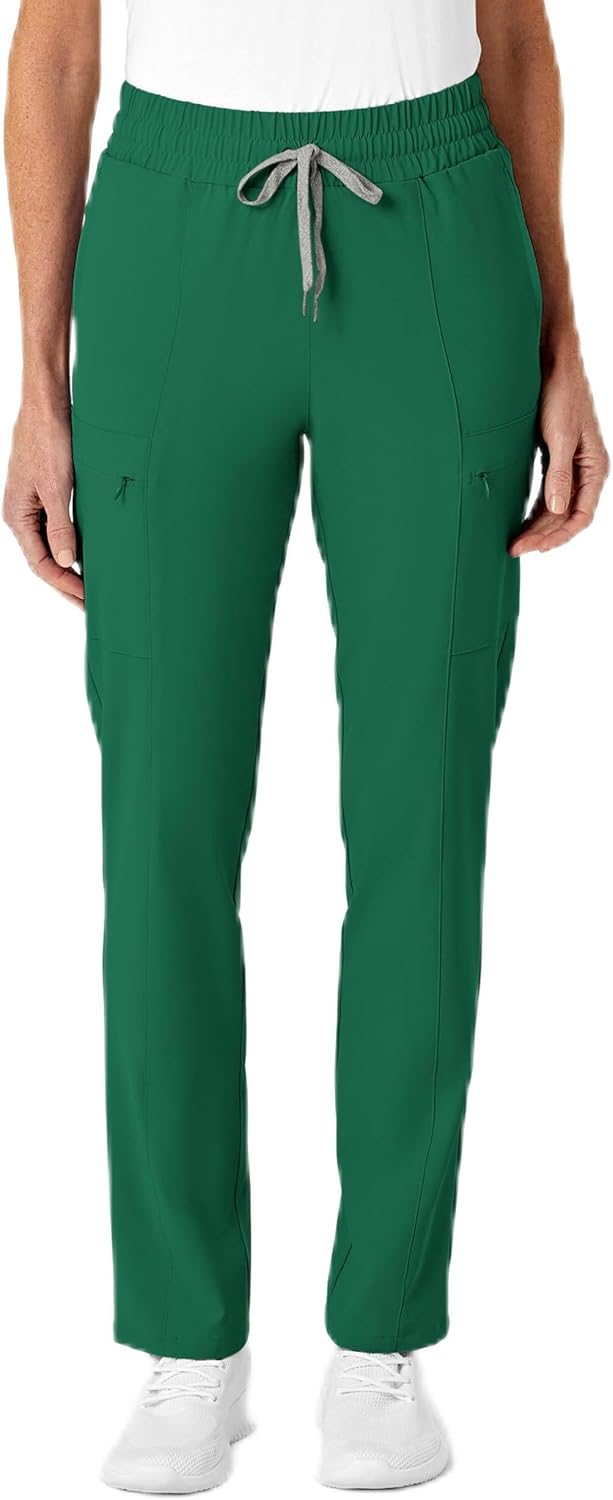 Renew Women's High Waist Slim Leg Scrub Pant for Comfort