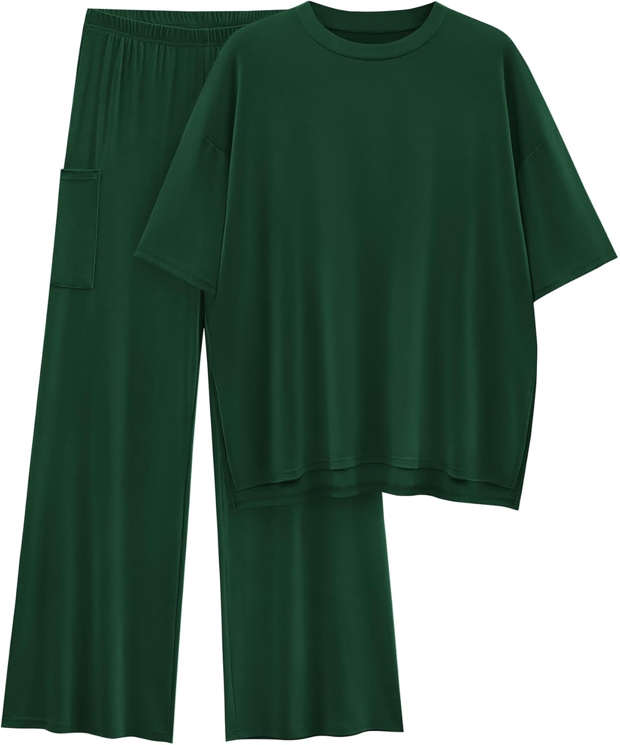 KIRUNDO Womens 2 Piece Outfits for Summer Casual Comfort