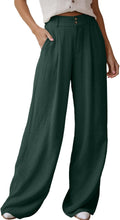 Dokotoo Womens Linen Wide Leg Pants for Casual Summer Style