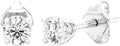 Gilded Lab-Grown Diamond Stud Earrings for Women 3/8 ct