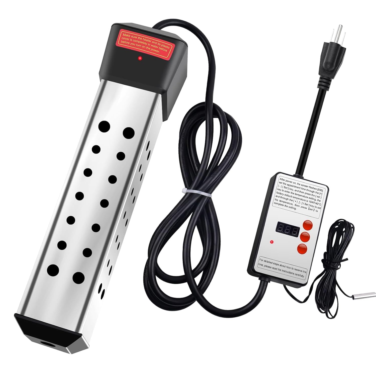 Portable 2000W Water Heater - Heat 5 Gallons Fast!